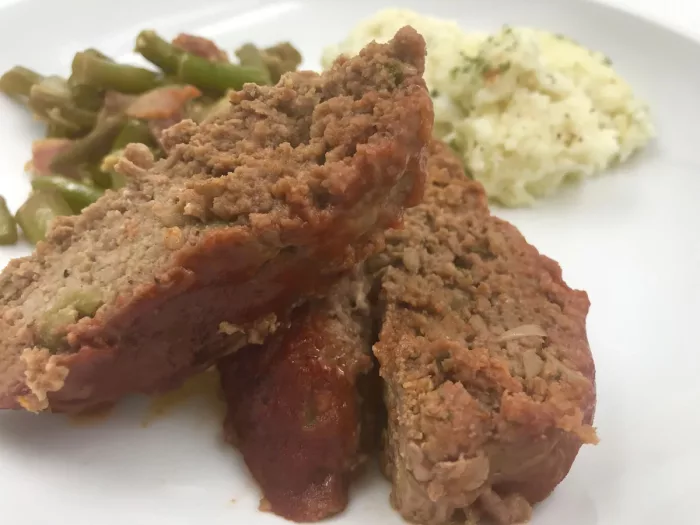 Meatloaf with Brown Sugar Tomato Sauce